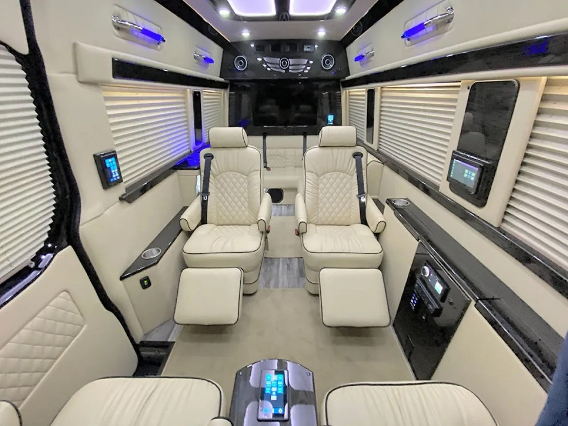 Jet Sprinter interior, NYCSprinterVan.com