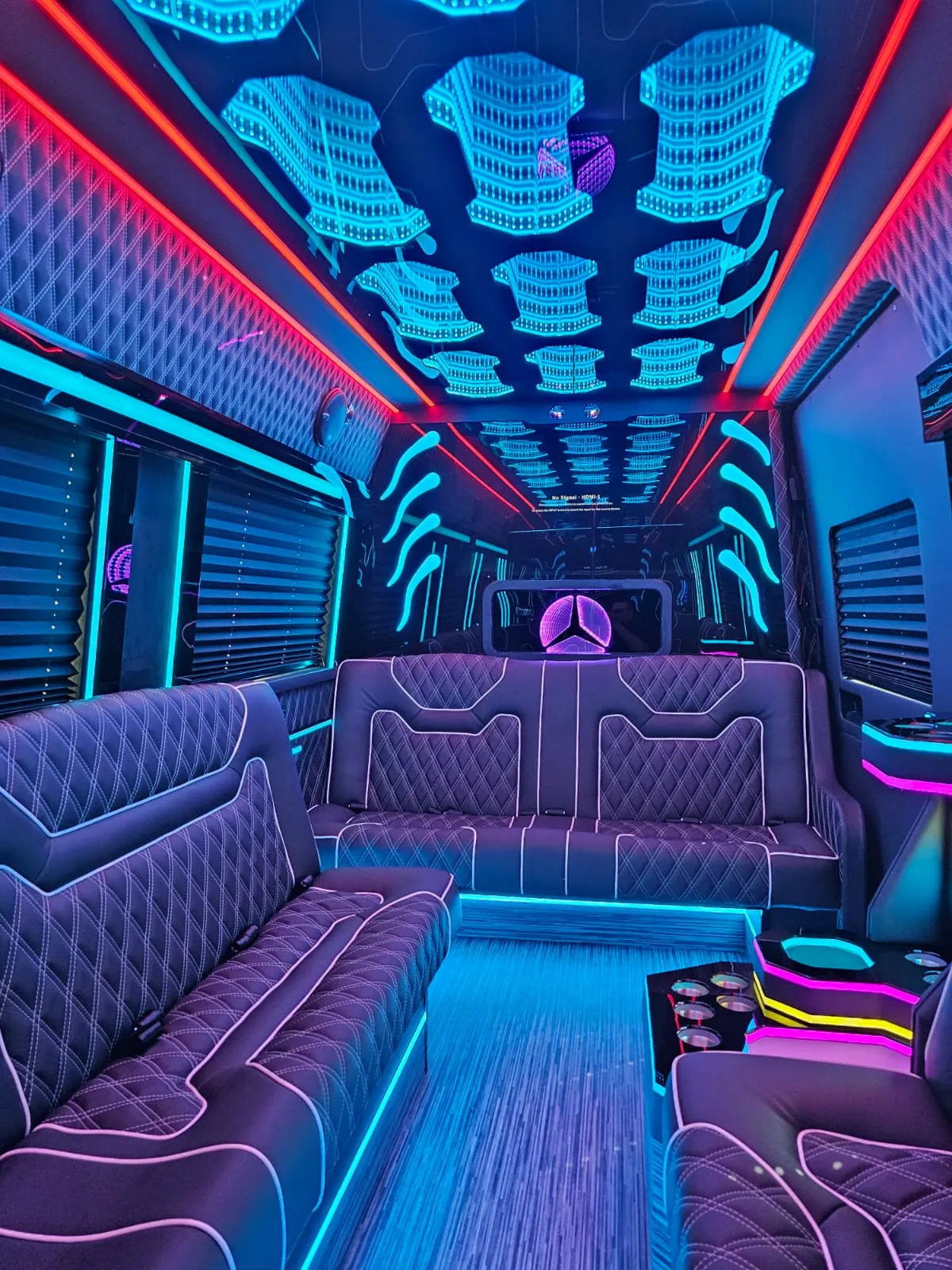 Limo Sprinter interior, NYCSprinterVan.com